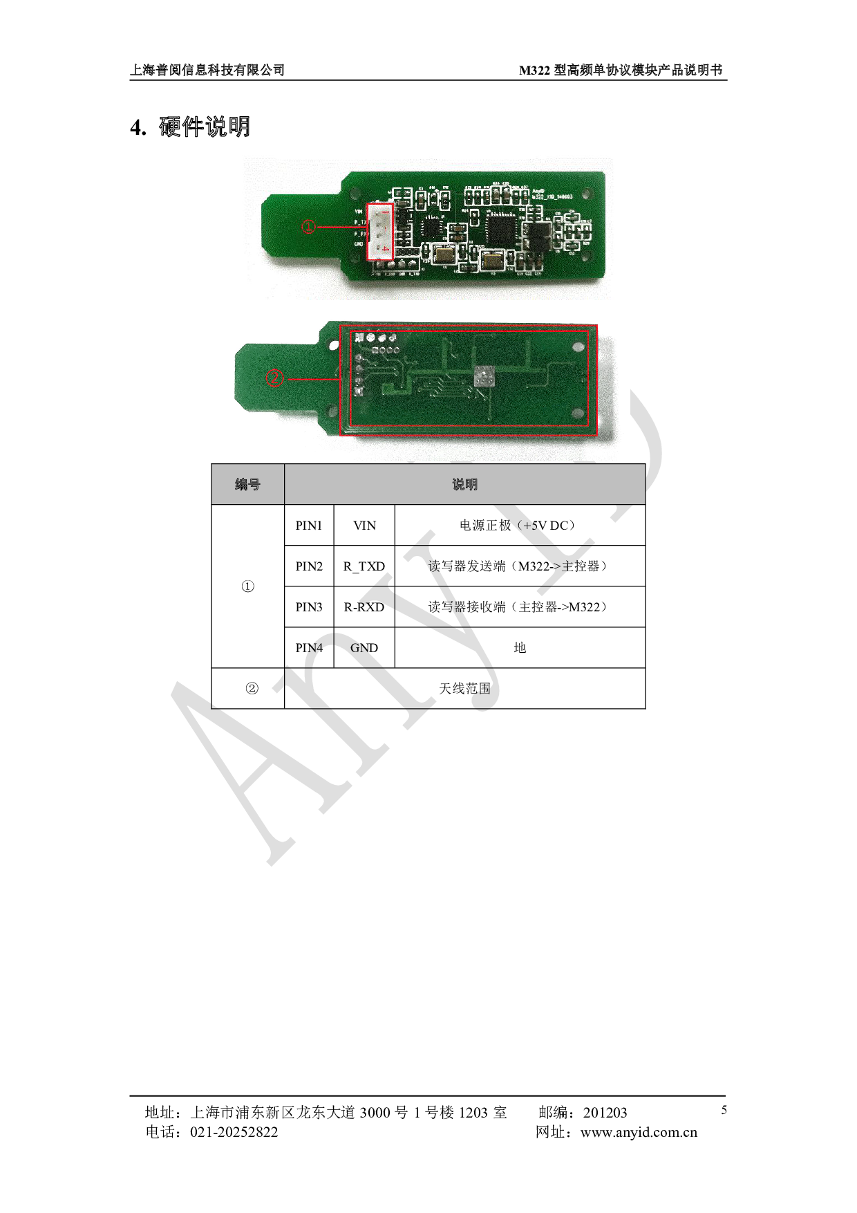 M322型高频单协议模块 图片