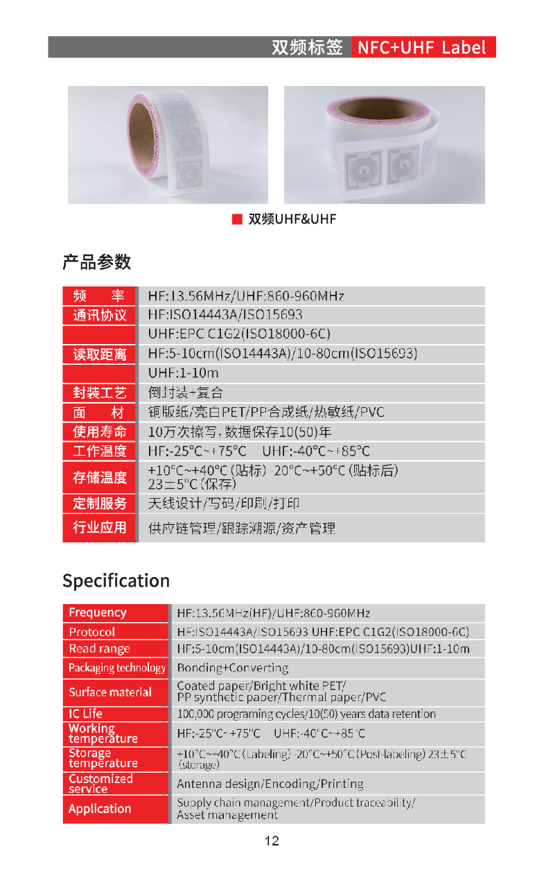 双频标签图片