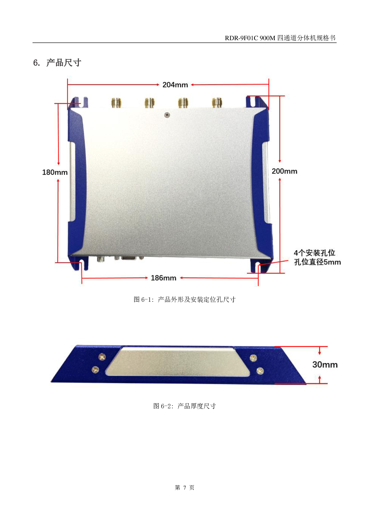 RDR-9F01C 900M四通道分体机图片