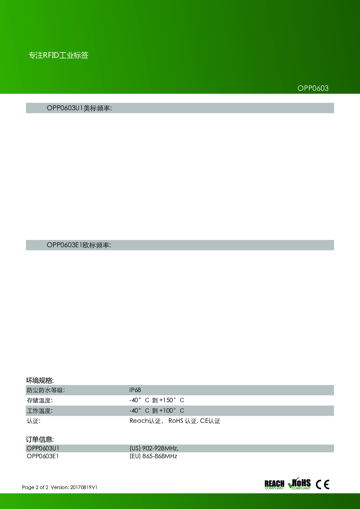 超高频电子标签RFID 电子车牌使用 汽车生产管理 标签图片