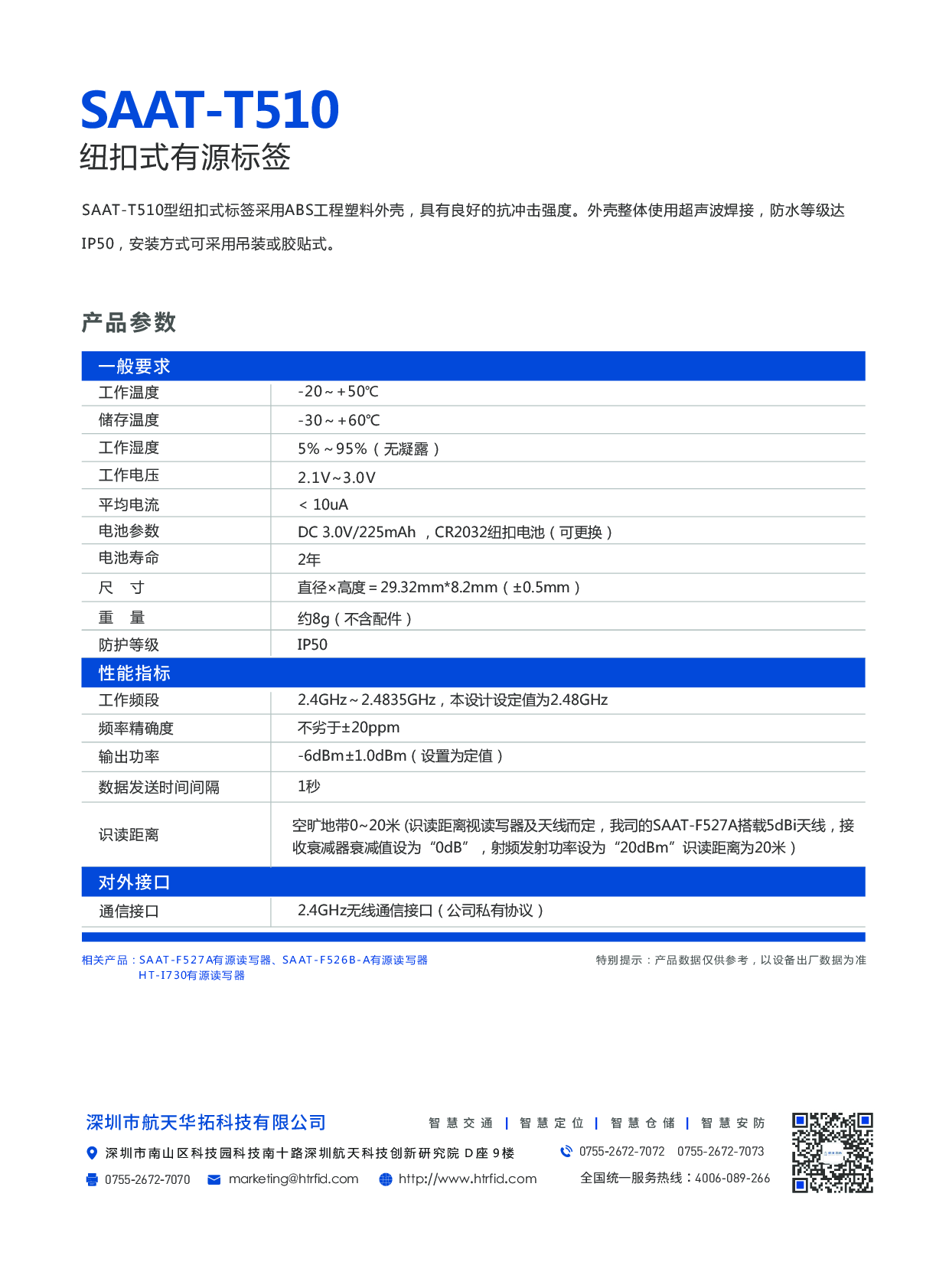 SAAT-T510纽扣式有源电子标签图片