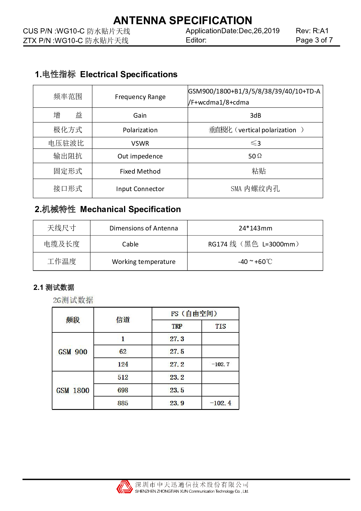 全频段防水天线 GSM900/1800+B1/3/5/8/38/39/40/10+TD-A/F+wcdma1/8+cdma图片