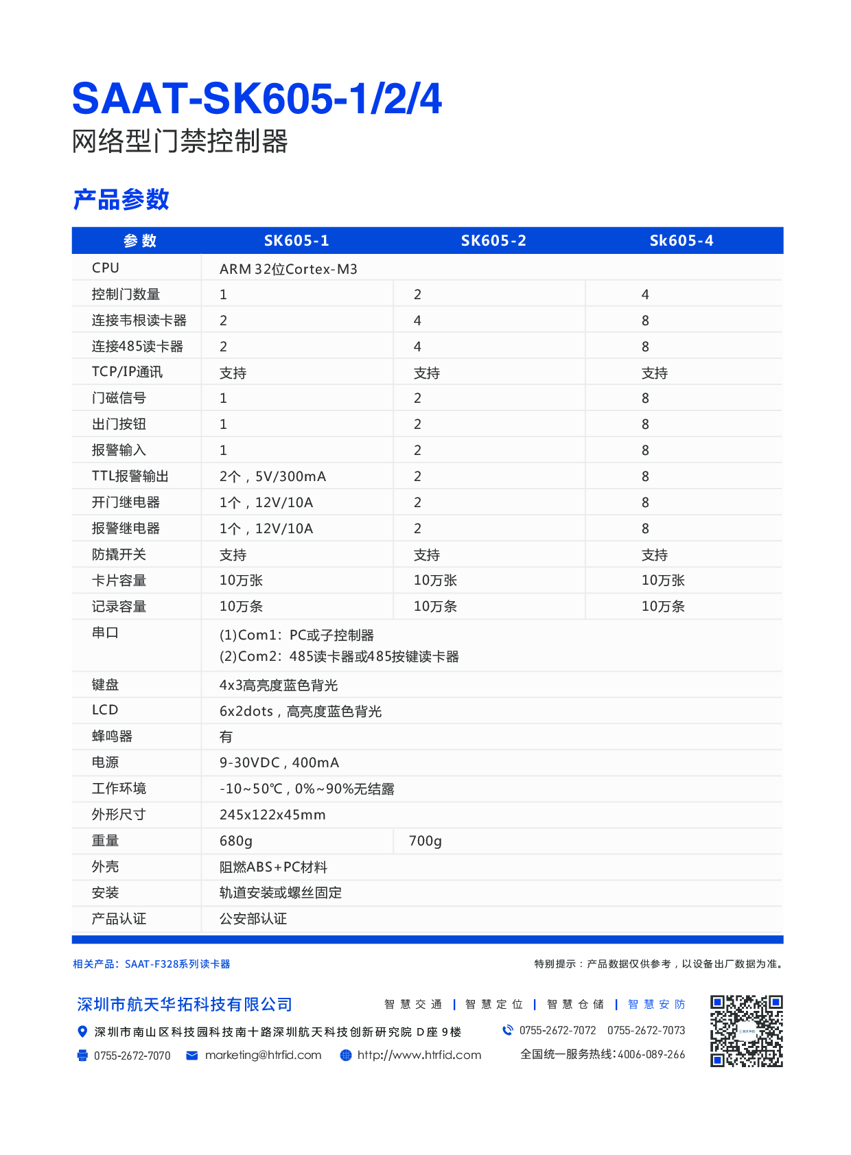 SAAT-SK605-124 国密型门禁控制器图片