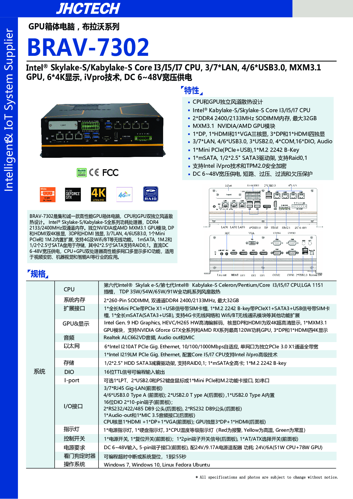 智能工作站BRAV-7521图片