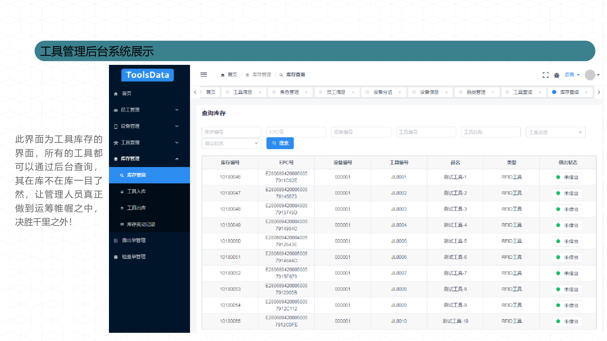 深圳智启万合超高频RFID智能工具箱解决方案图片