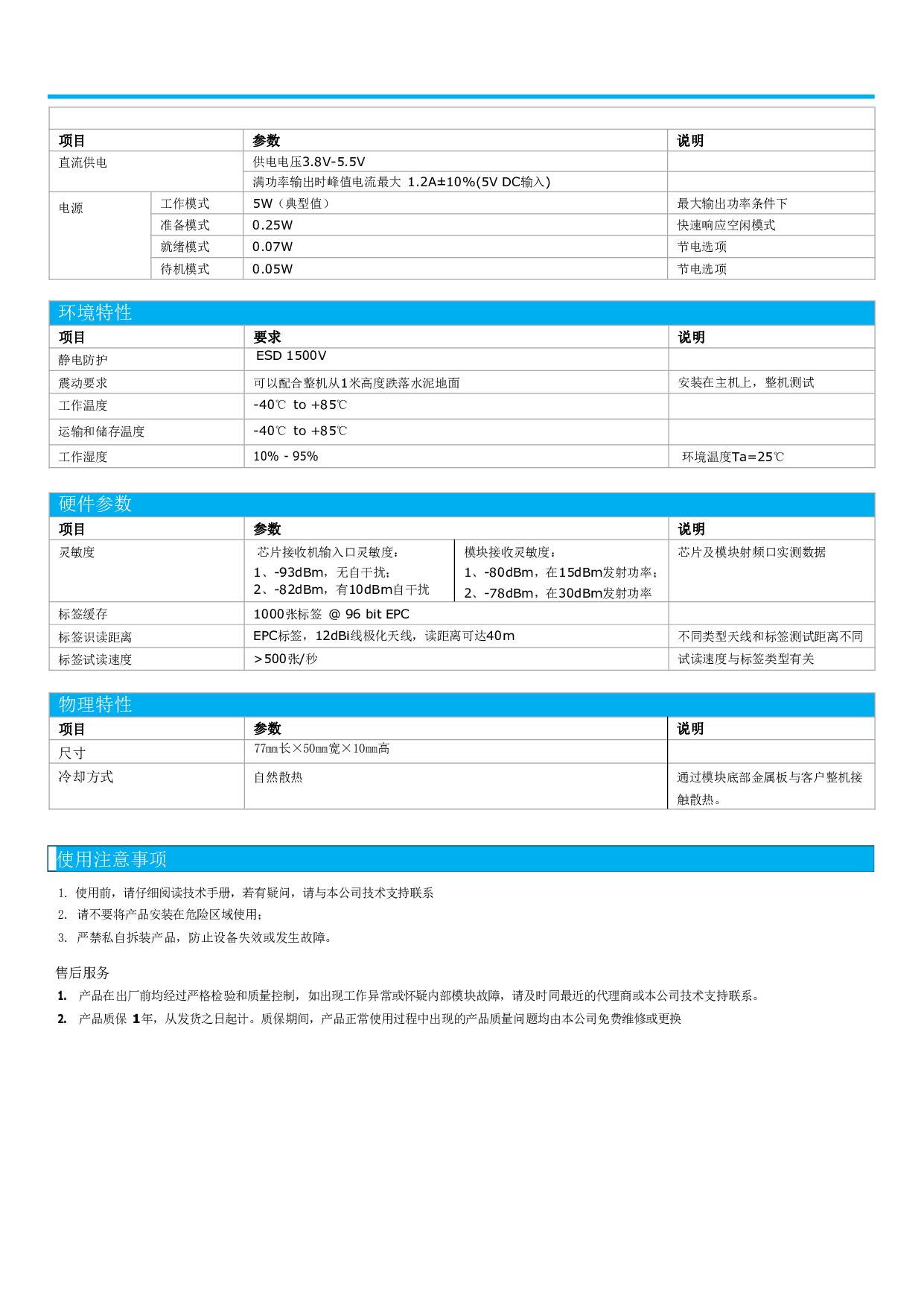 国产自主UHF RFID读写器模块图片