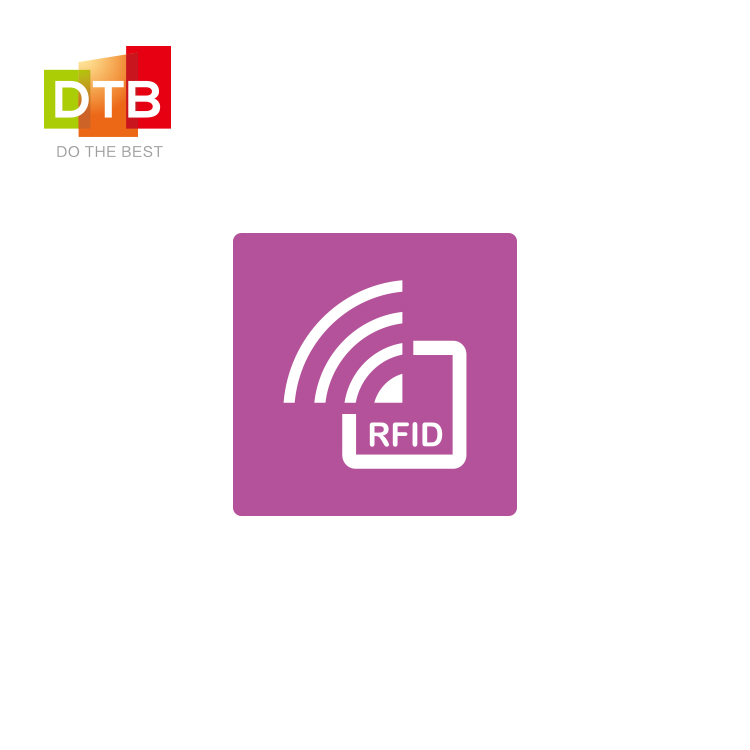 DTB无源正方形射频识别读写铜板不干胶标签 rfid电子标签定制图片