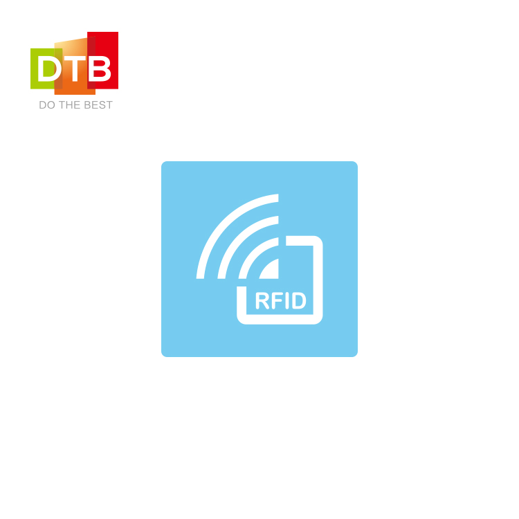 DTB无源正方形射频识别读写铜板不干胶标签 rfid电子标签定制图片