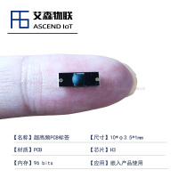 深圳艾森物联定制款超小型超高频RFID抗金属标签警用装备强光手电喷雾罐管理
