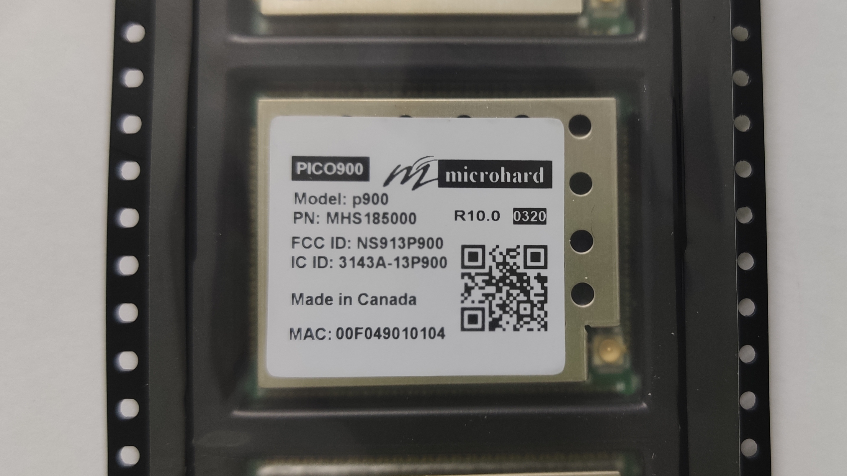 Microhard 900MHz跳频电台核心模块图片