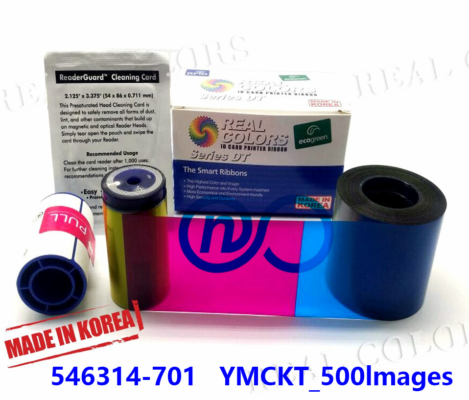 纽奥 德卡兼容色带 546314-701 YMCKT500彩色带 适用于SP30Plus,sp30证卡打印机色带图片