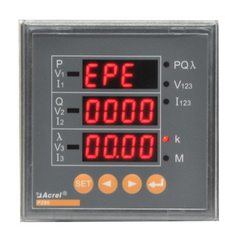 PZ72-E3/4三相三线或者三线四线电能表测谐波畸变率LED显示安科瑞图片
