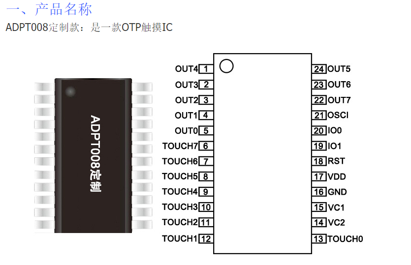 OTP触摸IC-ADPT008图片