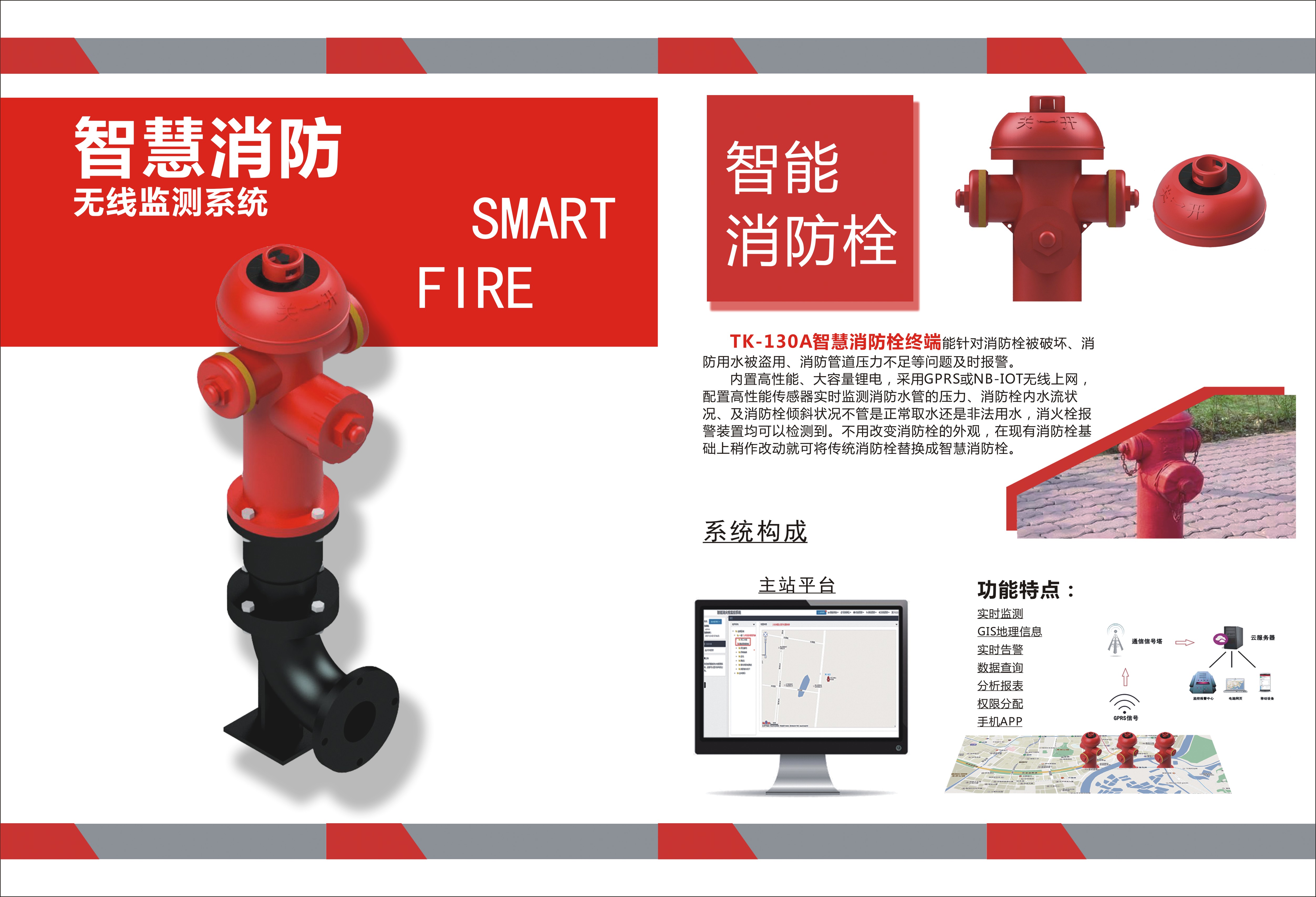 室外消火栓智能水压监测 智能室外消火栓水压采集终端图片