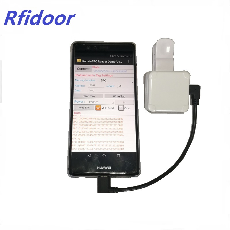 小型超高频RFID背夹式可穿戴USB通讯OTG通讯读写器图片
