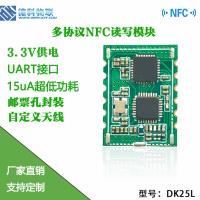 串口读卡模块  NFC/RFID ic卡标签读写模块  支持14443A/B、15693协议