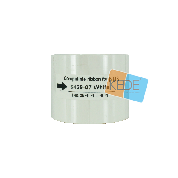 可得 NBS 兼容色带 6249-07 白色 3200张 适用于 IMX2 IMX2+ S-18 D-40 证卡打印机图片