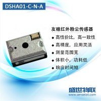 友穗DSHA01-C-N-A PM2.5红外传感器模块替换夏普GP2Y1023AU0F原装