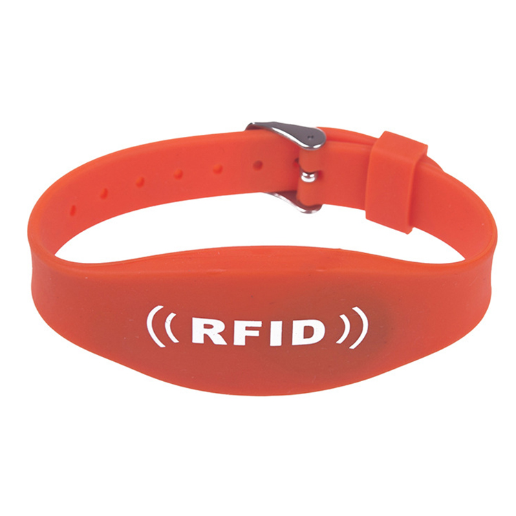 RFID双频手腕带 硅胶手环 F08+H3芯片手环 游乐园管理智能手腕带图片