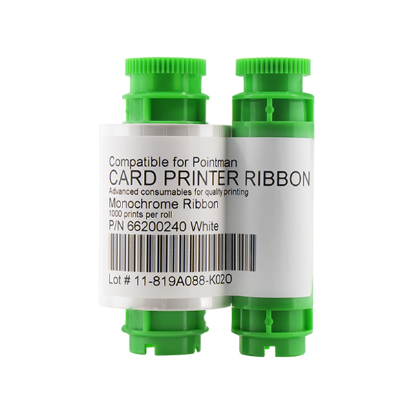 可得 Pointman 兼容色带 66200240 白色 1000张 适用于 Nuvia N10 N15 N20 N30 TP-9000 TP-9100 TP-9200 证卡打印机图片