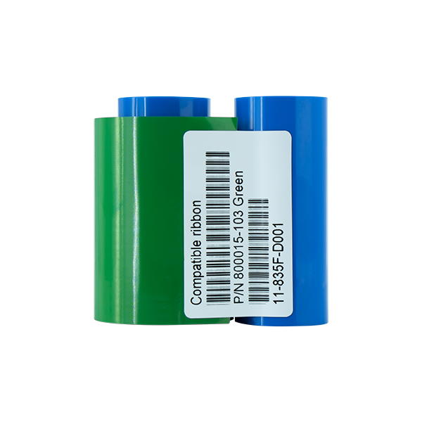可得 斑马兼容色带 800015-103 绿色 1000张 适用于 P300C P310i P310F P330i P400C P420C P420i P500C P520i P600C 证卡打印机图片