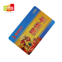 DTB 厂家定制PVC超市节日礼品卡 高抗磁条卡 rfid射频识别提货卡