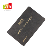 DTB 定制 彩色PVC 单面拉丝金浮雕凸印VIP卡 超市 黑金会员卡