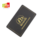 DTB 定制无源rfid智能卡 夜总会VIP卡 黑底彩印 双面磨砂会员卡