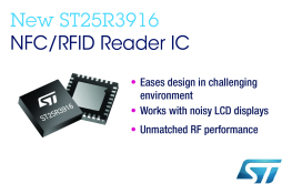 ST25R3916 高性能NFC通用设备 & EMVCo读写器