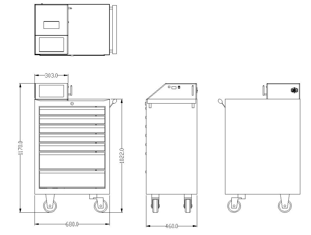移动工具车图片