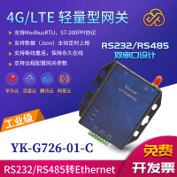 G726 RS485转网口 Modbus/PLC转MQTT物联网网关模块