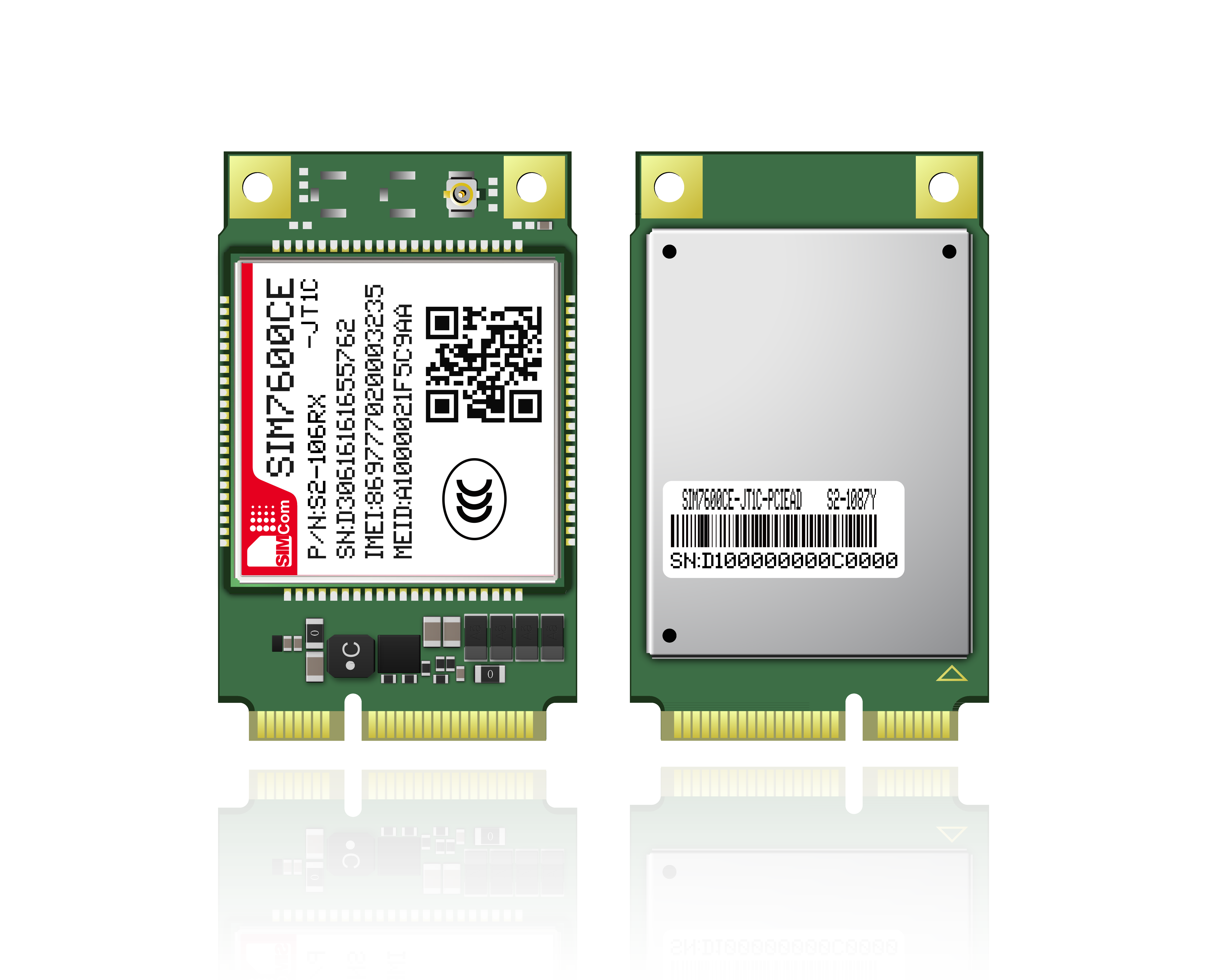 SIMCOM SIM7600CE-L1S-PCIE LTE-4G模块 代理商现货图片