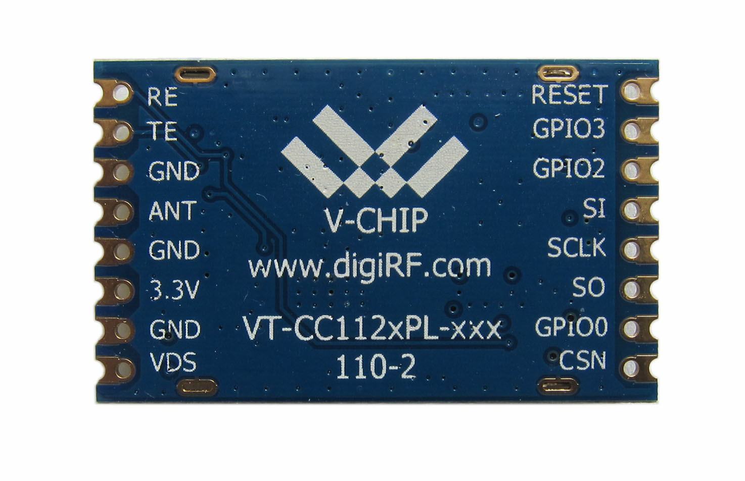  VT-CC1120PL-433/868mhz 大功率远距离3公里433m窄带无线数传模块地磁传感数据传输图片