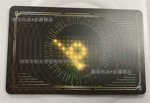 CPU卡联业发光卡LED卡智能卡图片