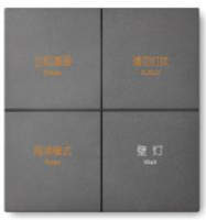 ZigBee智能开关 (零火版)  D7s-KG4（二四开关）