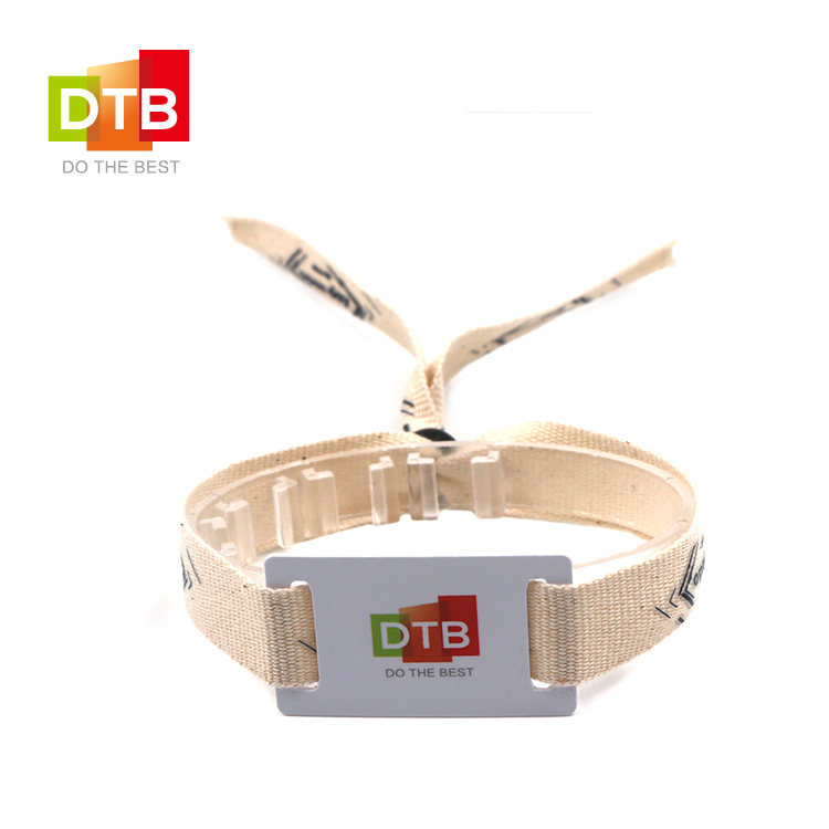 DTB 深圳 音乐会演唱会门票 一次性编织手环 竹纤维RFID手腕带图片