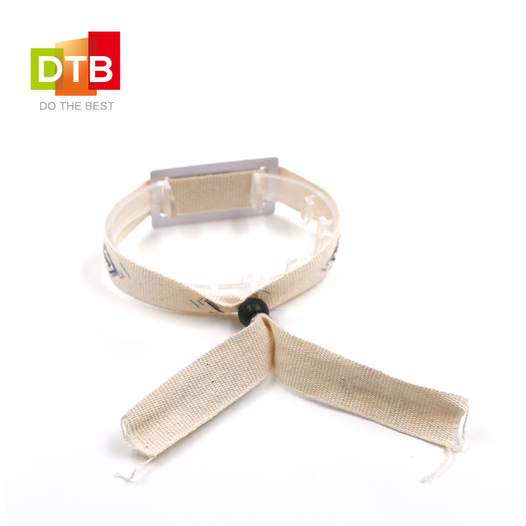 DTB 深圳 音乐会演唱会门票 一次性编织手环 竹纤维RFID手腕带图片