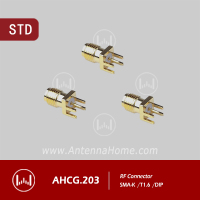 SMA插座、SMA接头、夹板焊板；SMA-K T1.6,DIP RF connector
