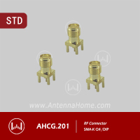 SMA座子、SMA接头，天线座子；SMA-K Q4,DIP RF connector直头连接器