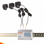 安科瑞导轨式DTSD1352-CT带三只开口式小型互感器电表谐波分析红外通讯电能统计3X10(100)A电力二次改造不停电施工