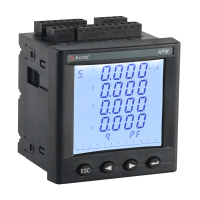 安科瑞APM801精度0.2S电表三相四线开孔92X92主体进深65mm Z电能质量分析电网供电质量综合监控