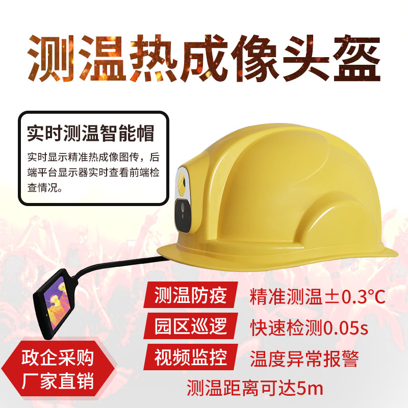 测温安全帽图片