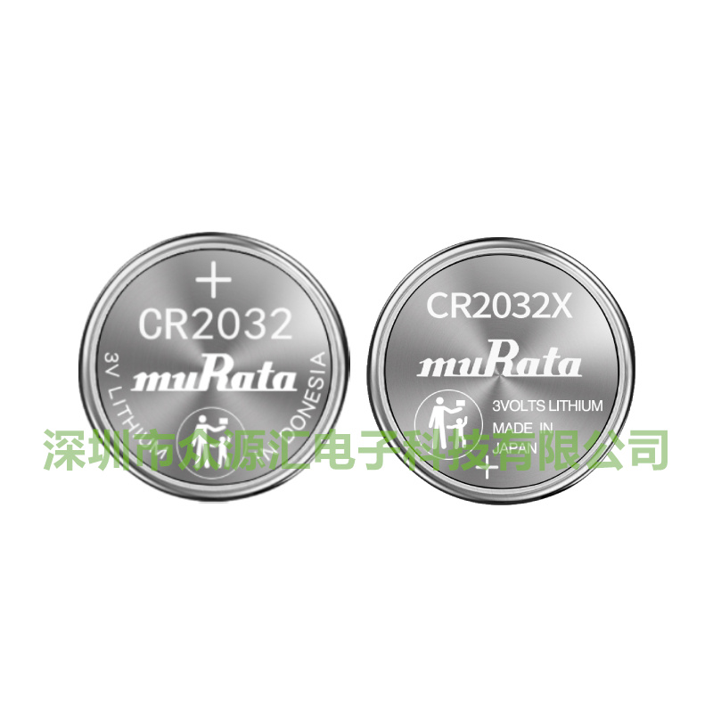 muRata村田3V纽扣电池CR2032CR2032X宽温-40到+85数控电脑主板通用图片
