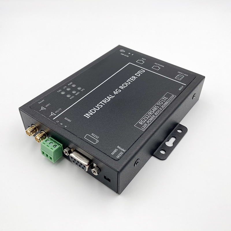 物联网工业级4G路由器 双网口插卡4G DTU数据终端 RS232/485串口服务器方案定制开发图片