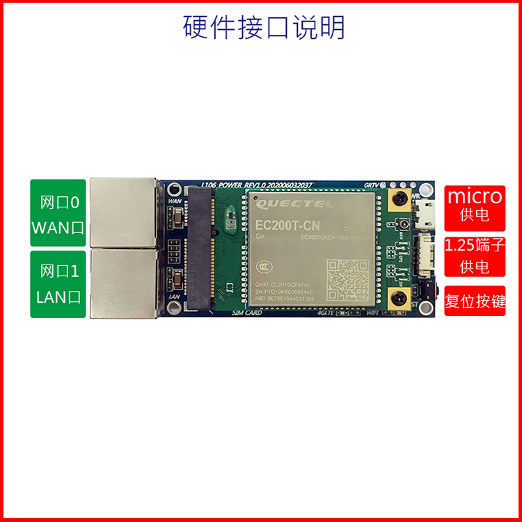 小体积4G路由器主板 工业级插卡4G LTE 全网通串口转WiFi数据传输模块方案定制开发图片