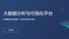 大数据分析与可视化平台