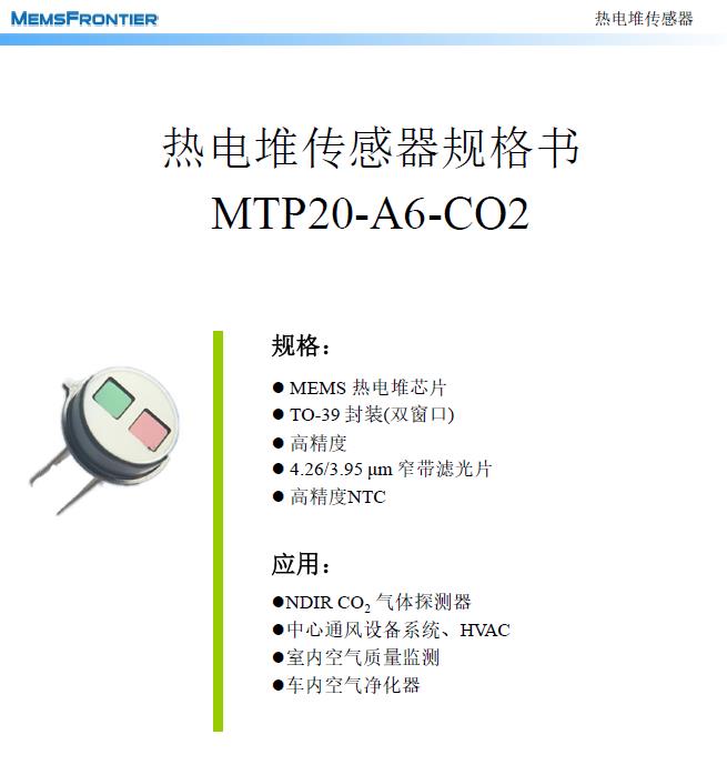 MEMS气体传感器 新风系统工业检测消防安全图片