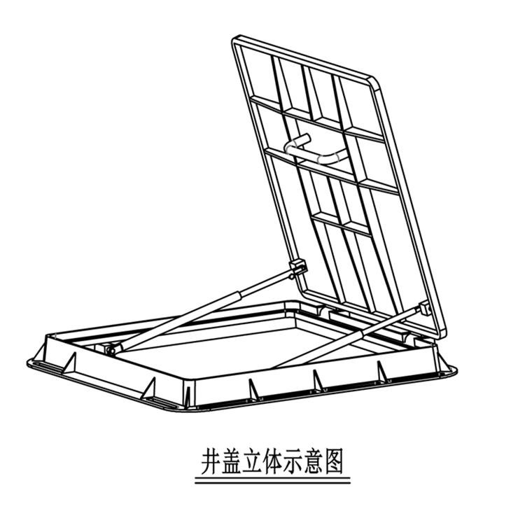 综合管廊智能液压井盖 智能电子井盖 远程控制液压井盖图片