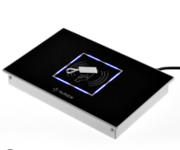 厂家直供便携式智能RFID UHF标签读卡器UHF写卡器桌面式发卡机