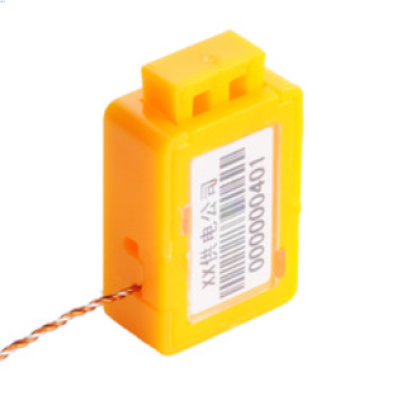 铅封厂家直销一次性水表电表塑料封印带条码标签防伪签封  HB-M120